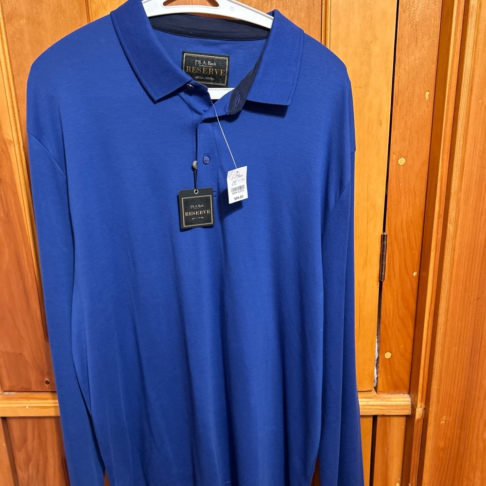 Joseph A Bank long sleeved polo